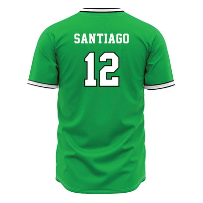 Marshall - NCAA Baseball : Angel Santiago - Green Jersey