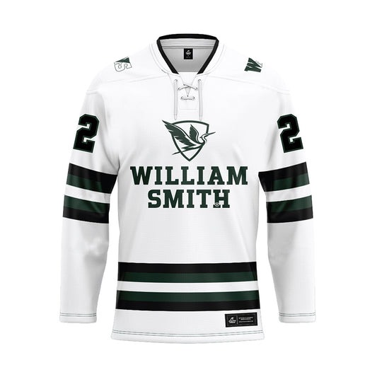 HWS - NCAA Women's Ice Hockey : Annabel Ziskin - White Hockey Jersey