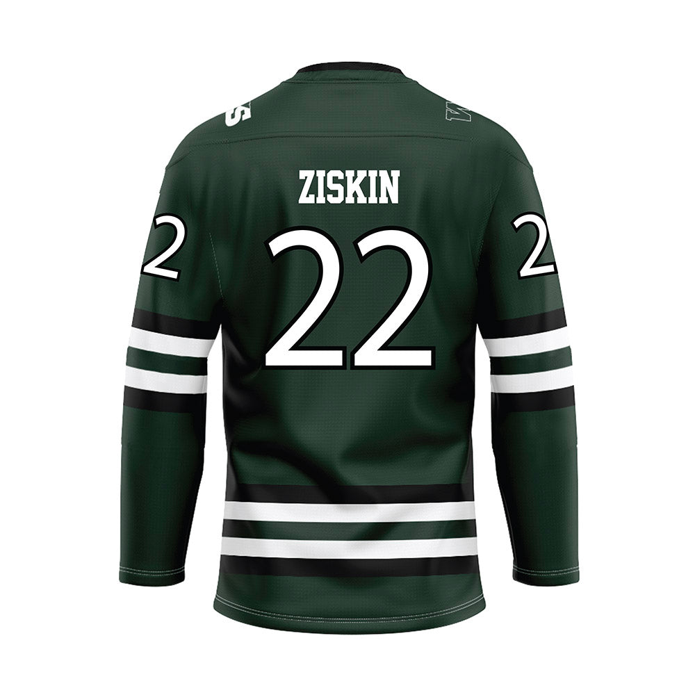 HWS - NCAA Women's Ice Hockey : Annabel Ziskin - Green Hockey Jersey