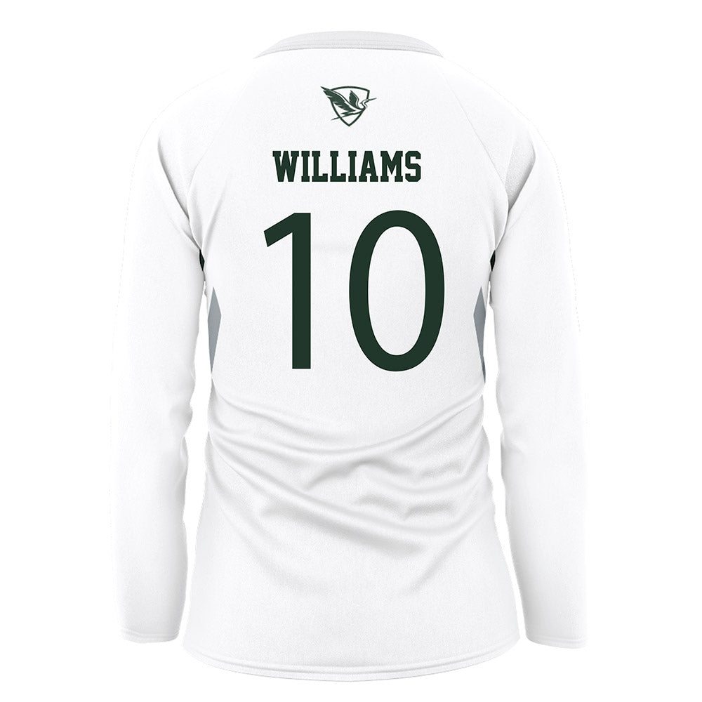 HWS - NCAA Women's Volleyball : Delainy Williams - White Volleyball Jersey-1