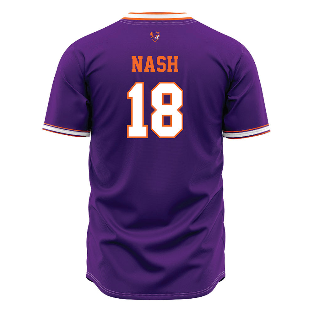 HWS - NCAA Baseball : Teck Nash - Purple Jersey-1