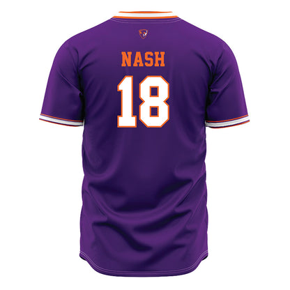 HWS - NCAA Baseball : Teck Nash - Purple Jersey-1
