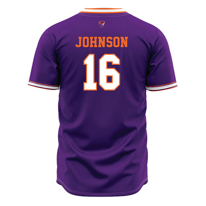 HWS - NCAA Baseball : Payton Johnson - Purple Jersey-1