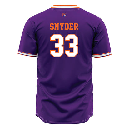 HWS - NCAA Baseball : Griffin Snyder - Purple Jersey