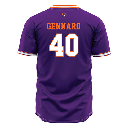 HWS - NCAA Baseball : Andrew Gennaro - Purple Jersey