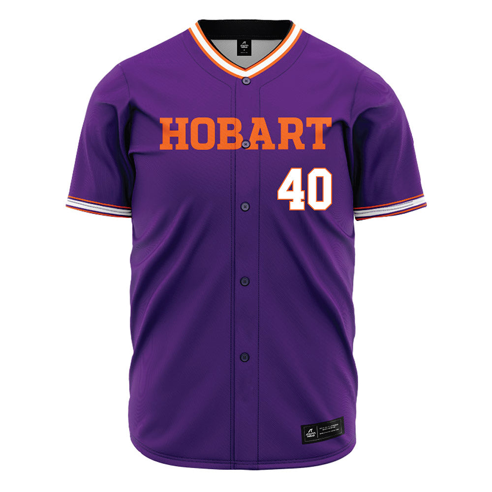 HWS - NCAA Baseball : Andrew Gennaro - Purple Jersey