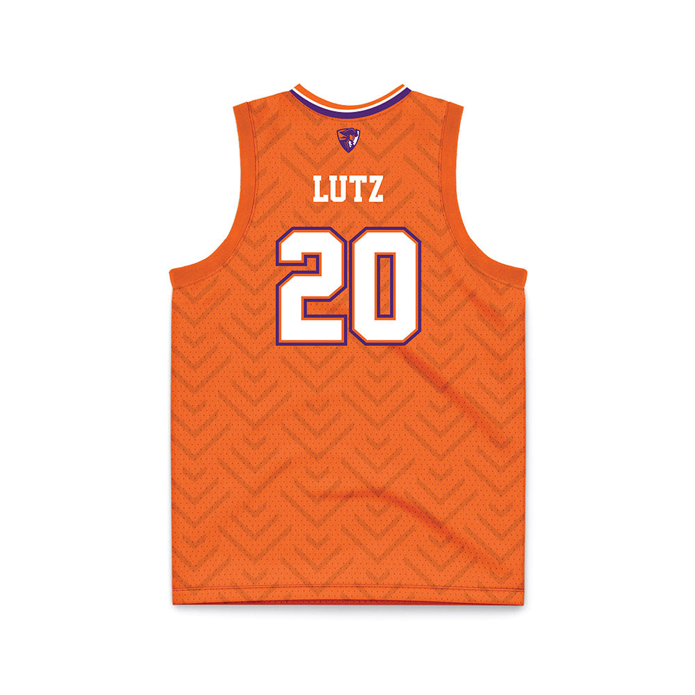 HWS - NCAA Men's Basketball : Niko Lutz - Orange Basketball Jersey-1