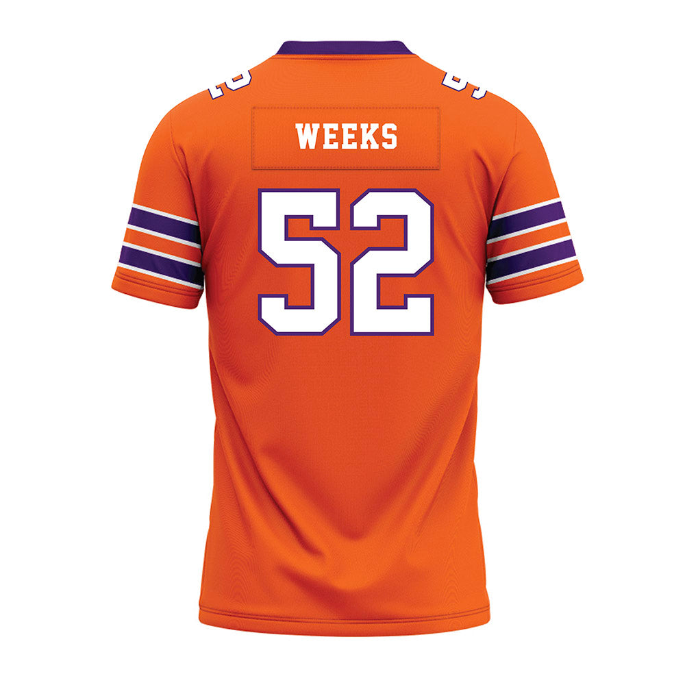 HWS - NCAA Football : Conor Weeks - Orange Premium Football Jersey