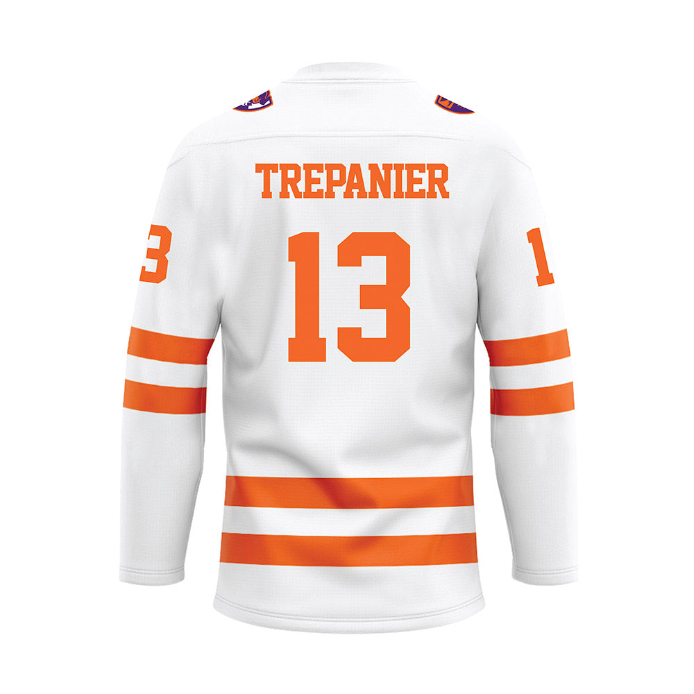 HWS - NCAA Men's Ice Hockey : Laurent Trepanier - White Hockey Jersey-1