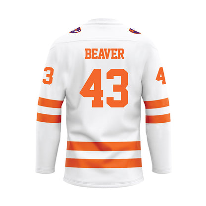 HWS - NCAA Men's Ice Hockey : Damon Beaver - White Hockey Jersey