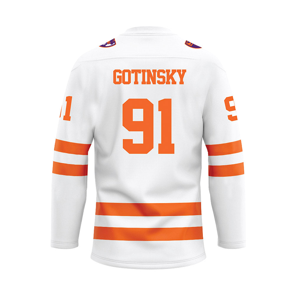 HWS - NCAA Men's Ice Hockey : Logan Gotinsky - White Hockey Jersey