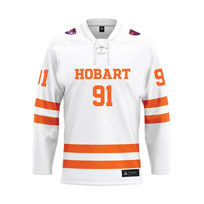 HWS - NCAA Men's Ice Hockey : Logan Gotinsky - White Hockey Jersey