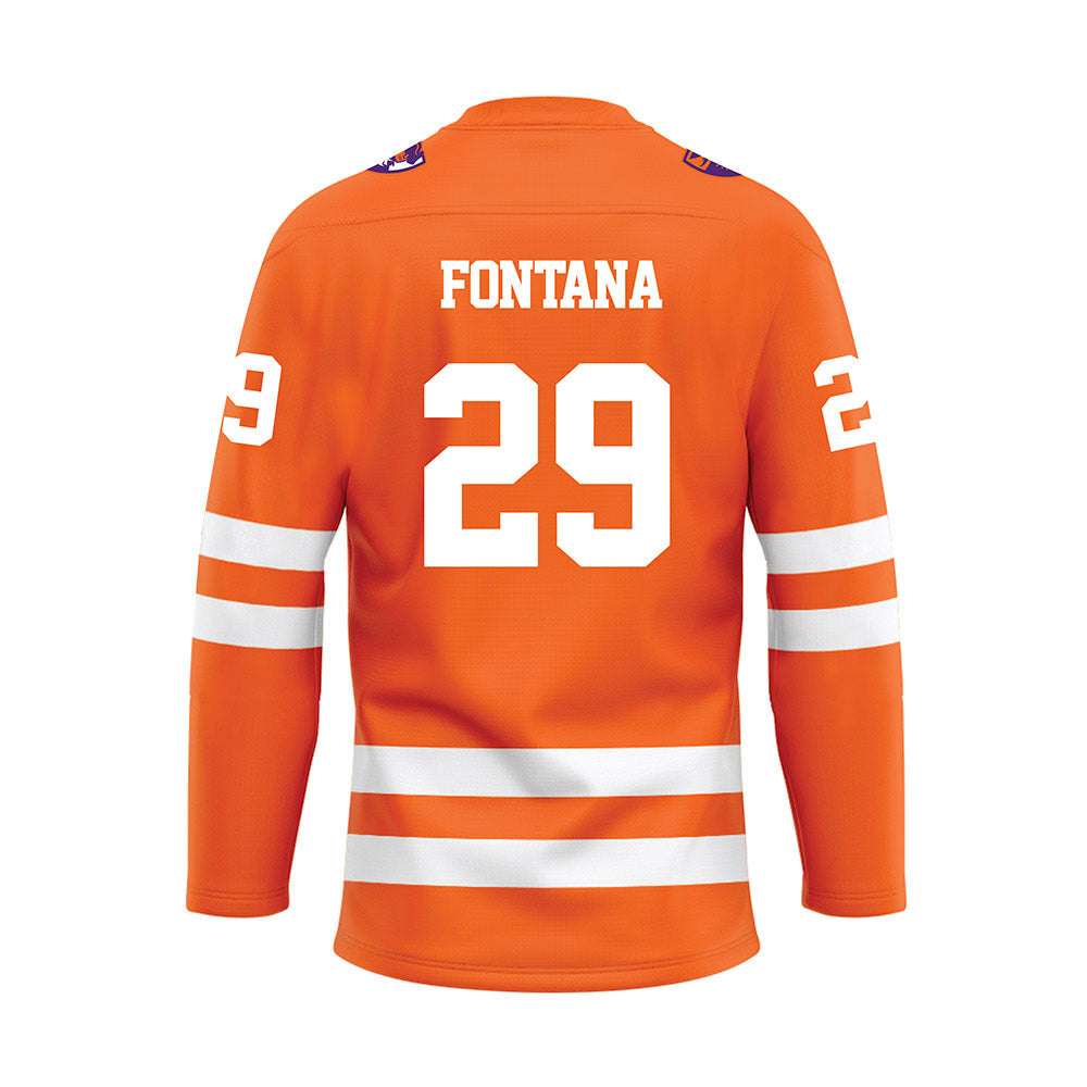 HWS - NCAA Men's Ice Hockey : Kahlil Fontana - Orange Hockey Jersey