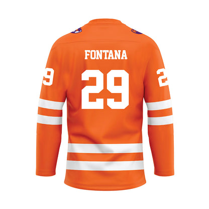 HWS - NCAA Men's Ice Hockey : Kahlil Fontana - Orange Hockey Jersey
