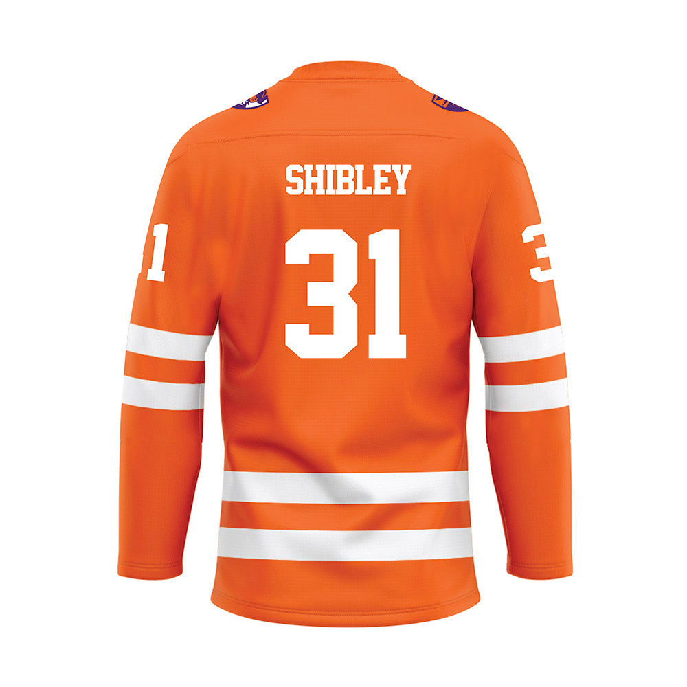 HWS - NCAA Men's Ice Hockey : Connor Shibley - Orange Hockey Jersey-1
