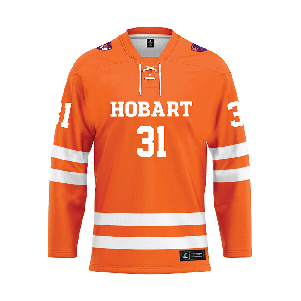 HWS - NCAA Men's Ice Hockey : Connor Shibley - Orange Hockey Jersey-0