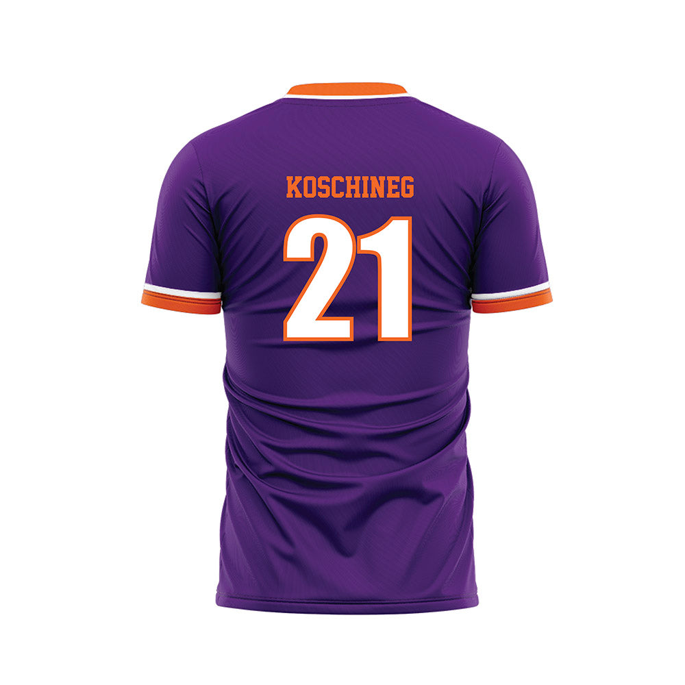 HWS - NCAA Men's Soccer : Connor Koschineg - Purple Soccer Jersey