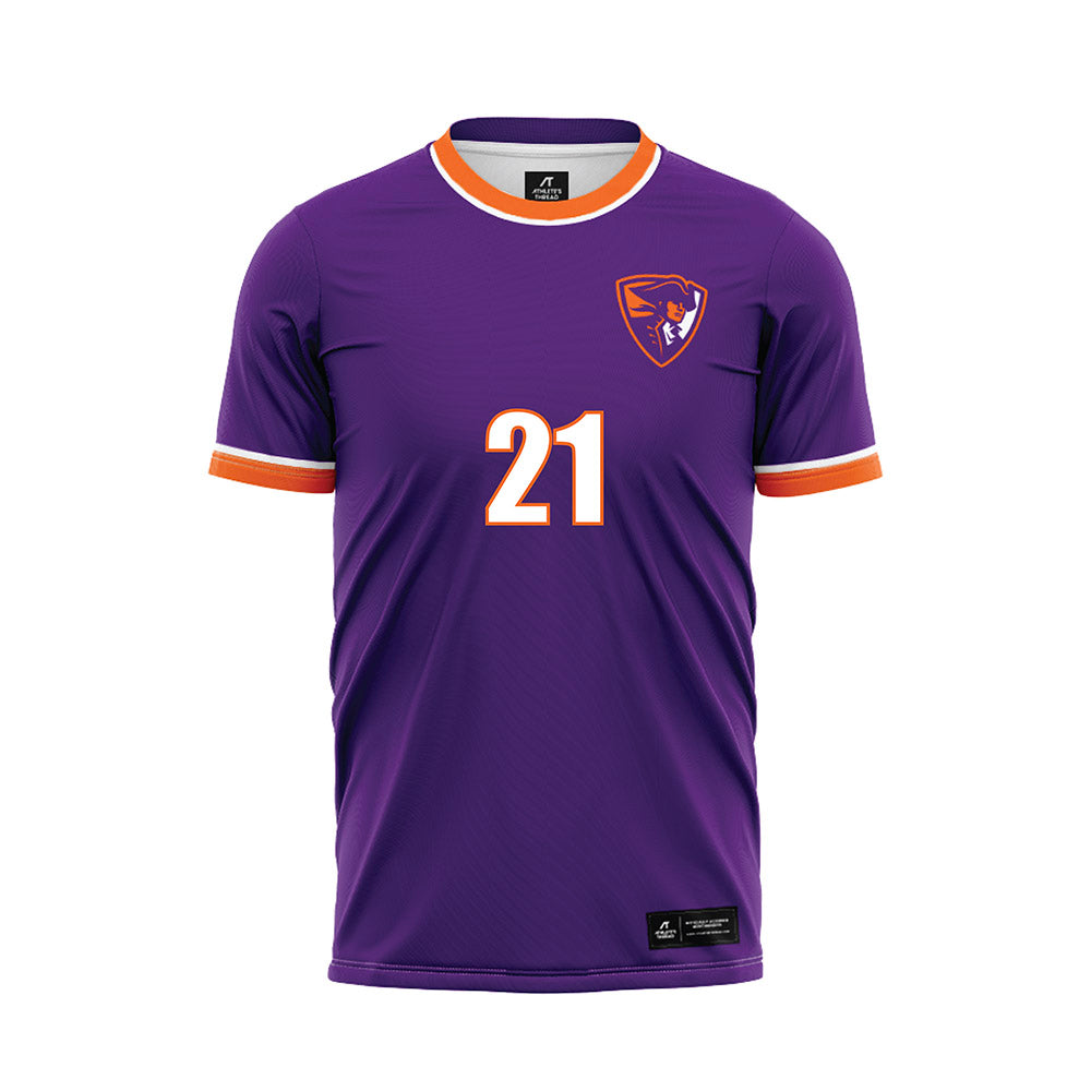 HWS - NCAA Men's Soccer : Connor Koschineg - Purple Soccer Jersey