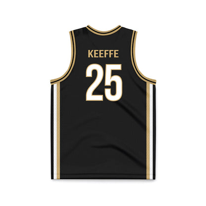 Vanderbilt - NCAA Men's Basketball : Miles Keeffe - Black Basketball Jersey-1