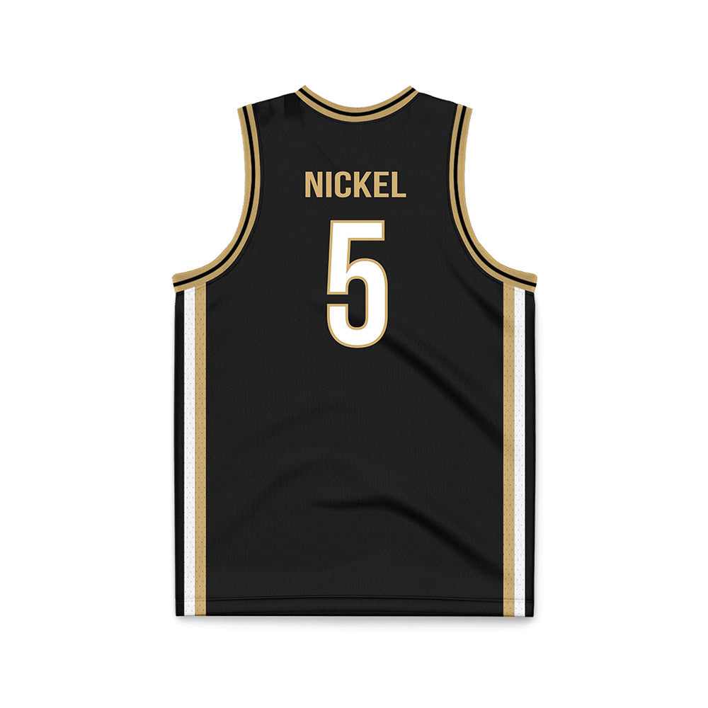 Vanderbilt - NCAA Men's Basketball : Tyler Nickel - Black Basketball Jersey-1
