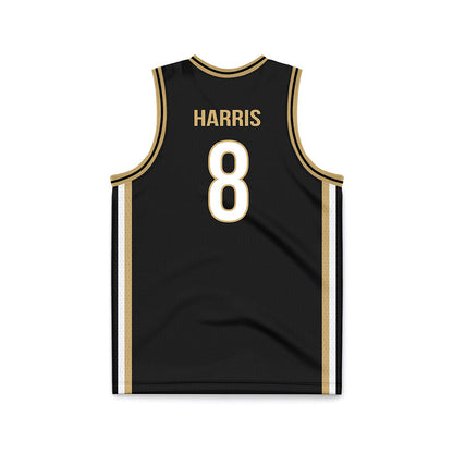 Vanderbilt - NCAA Men's Basketball : Tyler Harris - Black Basketball Jersey-1