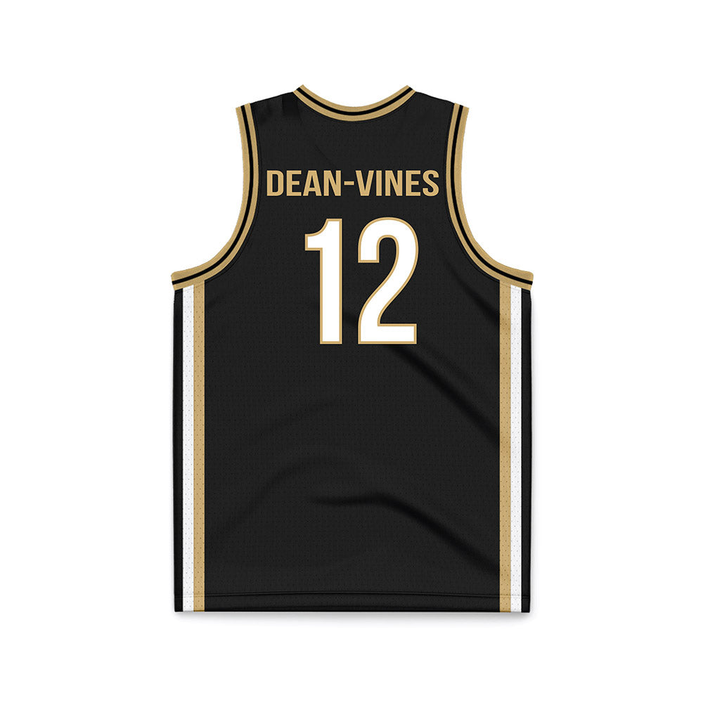 Vanderbilt - NCAA Men's Basketball : Jaylon Dean-Vines - Black Basketball Jersey-1