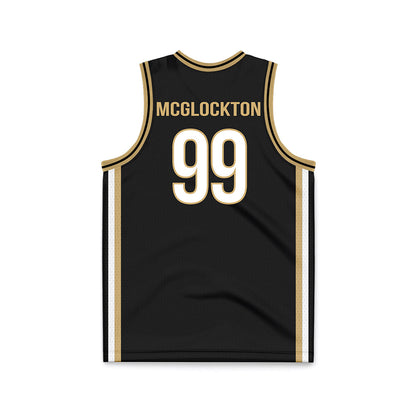 Vanderbilt - NCAA Men's Basketball : Devin Mcglockton - Black Basketball Jersey-1
