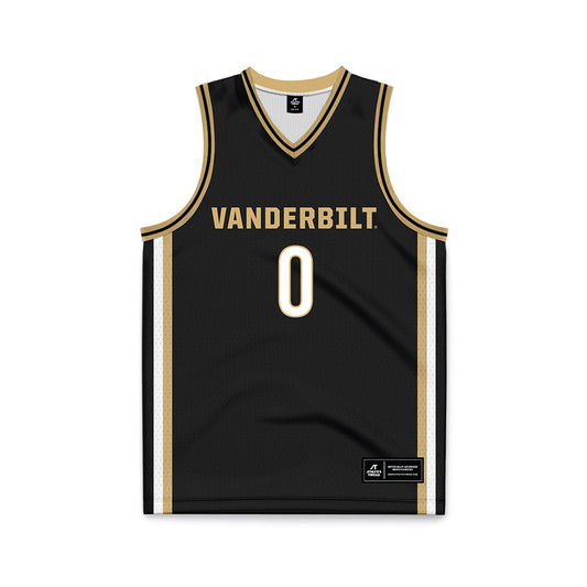 Vanderbilt - NCAA Men's Basketball : Michael James - Black Basketball Jersey-0
