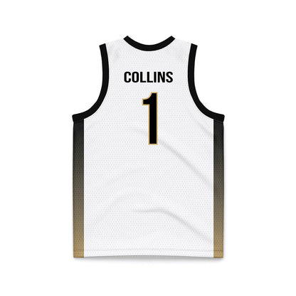 Vanderbilt - NCAA Men's Basketball : Frankie Collins - White Basketball Jersey-1