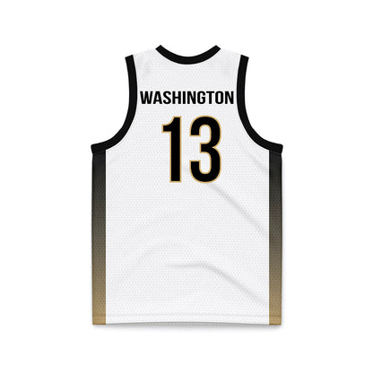 Vanderbilt - NCAA Men's Basketball : Jalen Washington - White Basketball Jersey-1