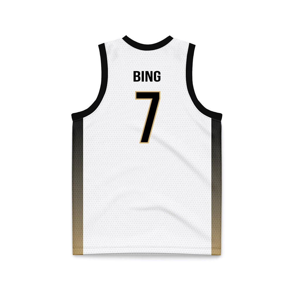 Vanderbilt - NCAA Men's Basketball : Chandler Bing - White Basketball Jersey-1