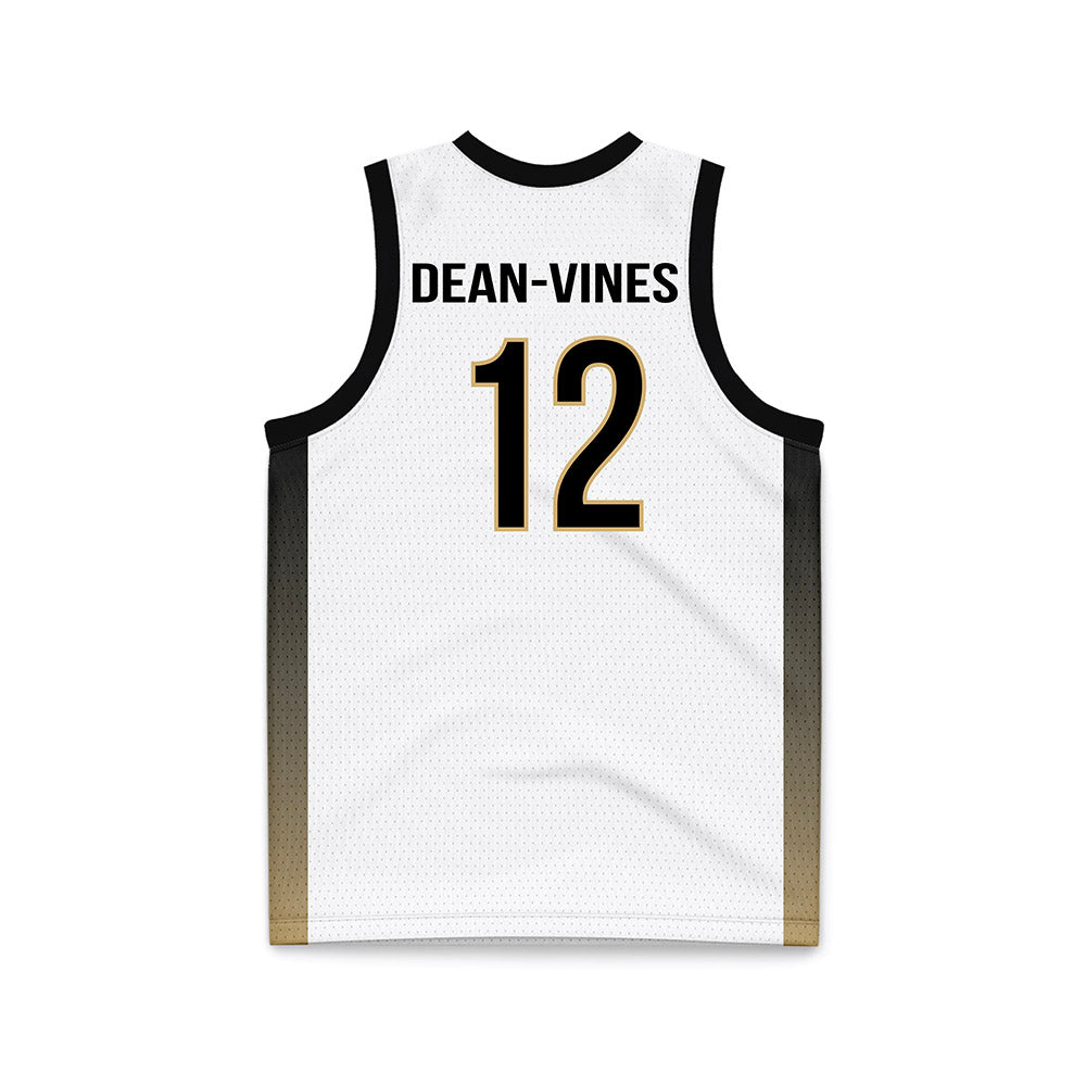 Vanderbilt - NCAA Men's Basketball : Jaylon Dean-Vines - White Basketball Jersey-1