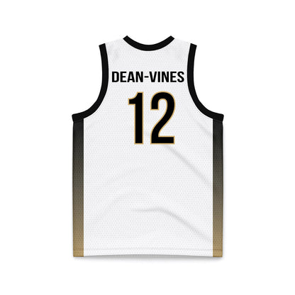 Vanderbilt - NCAA Men's Basketball : Jaylon Dean-Vines - White Basketball Jersey-1