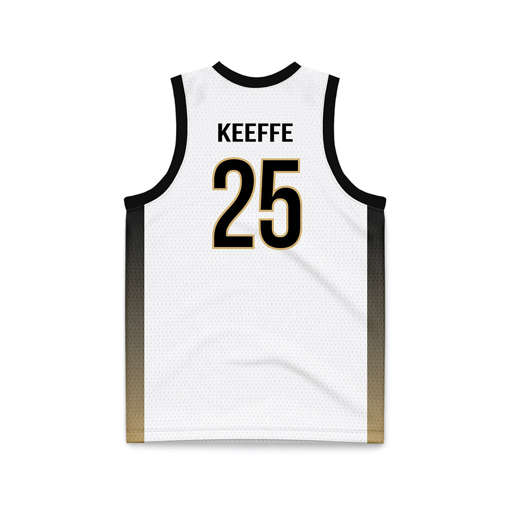 Vanderbilt - NCAA Men's Basketball : Miles Keeffe - White Basketball Jersey-1