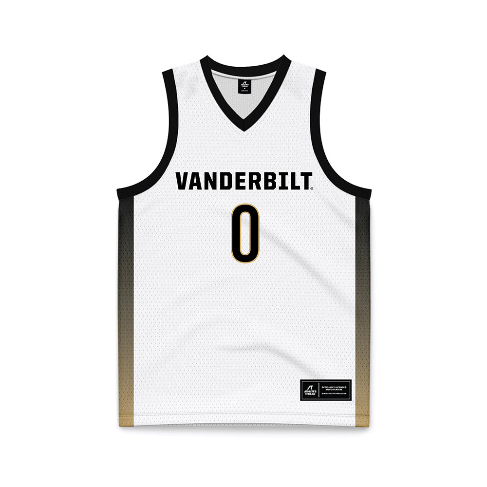 Vanderbilt - NCAA Men's Basketball : Michael James - White Basketball Jersey-0