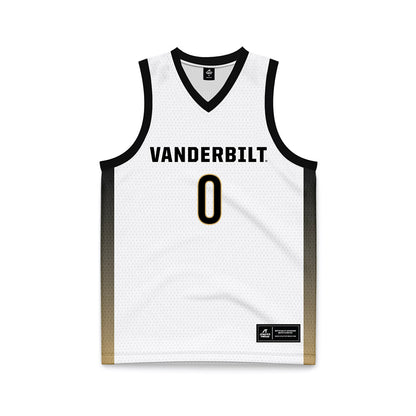 Vanderbilt - NCAA Men's Basketball : Michael James - White Basketball Jersey-0