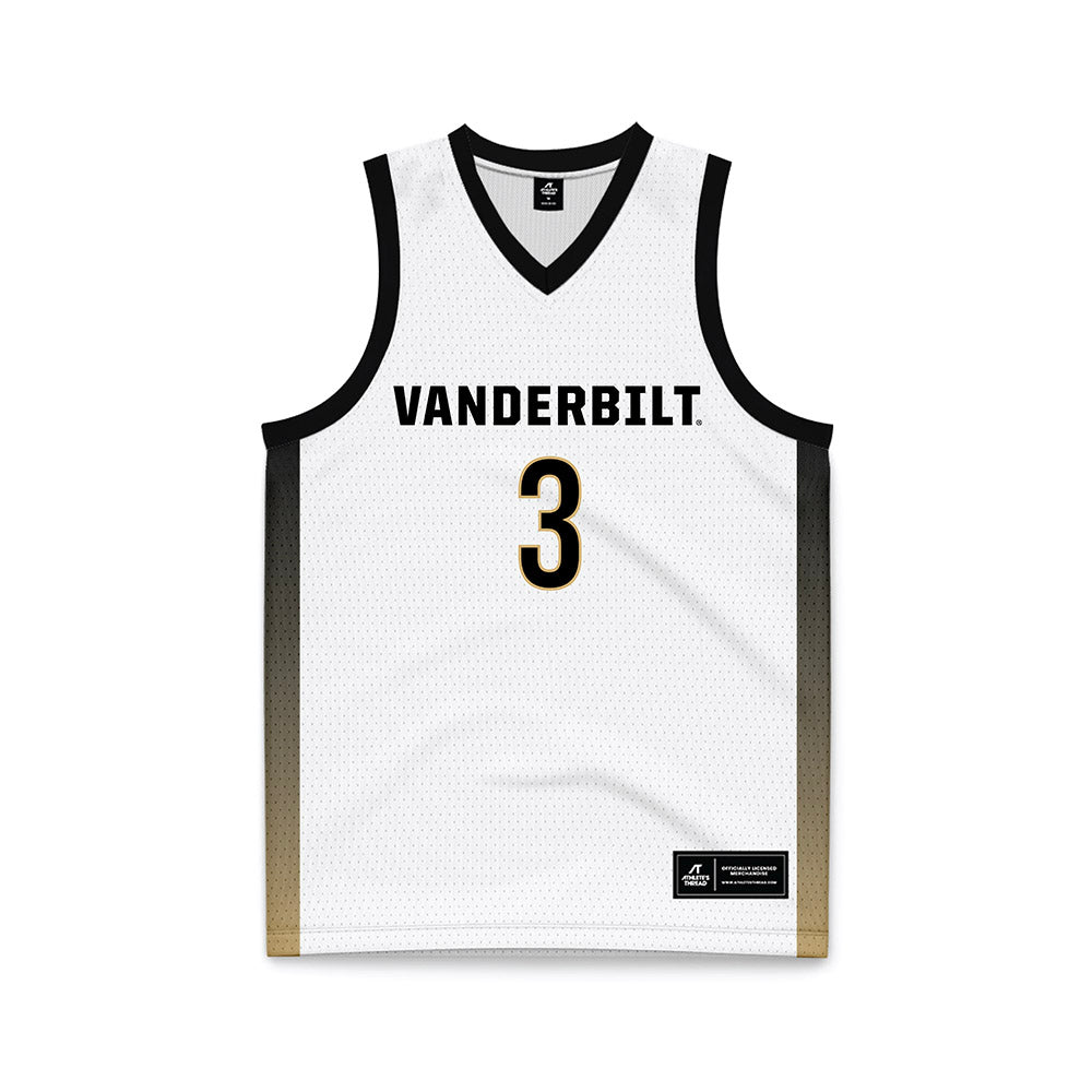 Vanderbilt - NCAA Men's Basketball : Tyler Tanner - White Basketball Jersey-0
