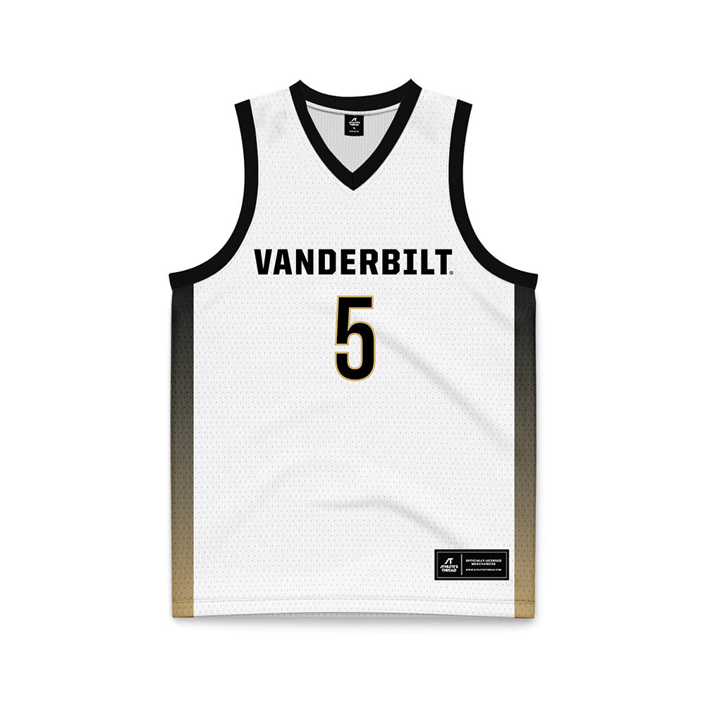 Vanderbilt - NCAA Men's Basketball : Tyler Nickel - White Basketball Jersey-0