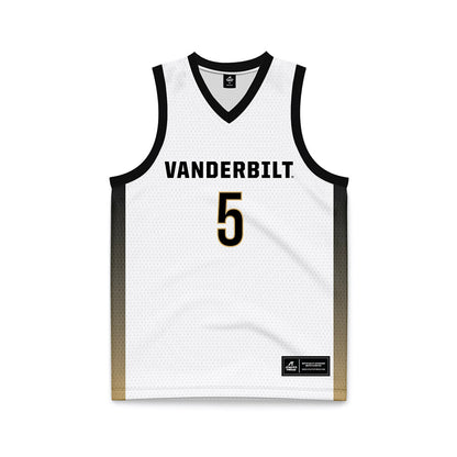 Vanderbilt - NCAA Men's Basketball : Tyler Nickel - White Basketball Jersey-0