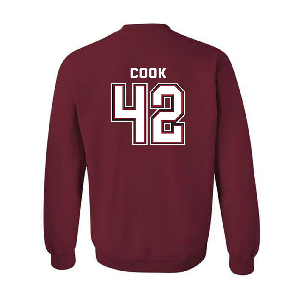 UMass - NCAA Men's Lacrosse : Chance Cook - Classic Fashion Shersey Crewneck Sweatshirt-1