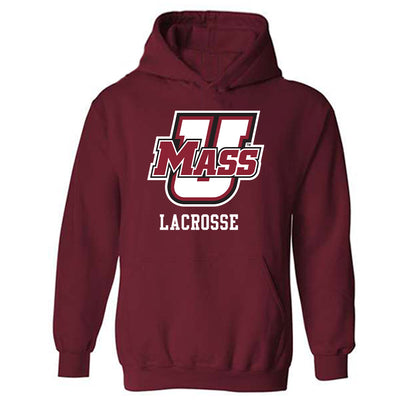 UMass - NCAA Men's Lacrosse : Xander Johnson - Classic Fashion Shersey Hooded Sweatshirt