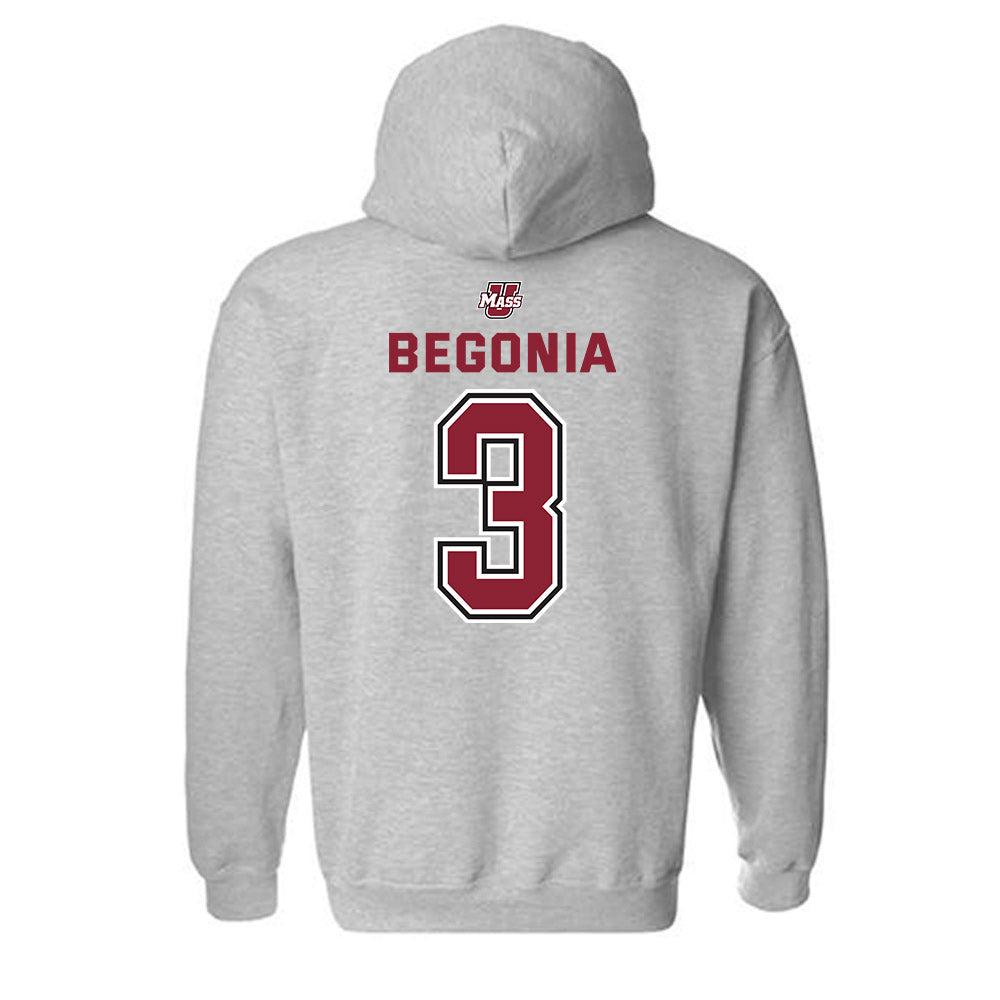 UMass - NCAA Men's Lacrosse : Gavin Begonia - Classic Shersey Hooded Sweatshirt-1