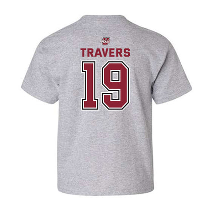 UMass - NCAA Men's Lacrosse : Robbie Travers - Classic Shersey Youth T-Shirt-1