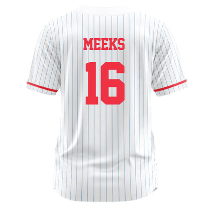 Liberty - NCAA Softball : Hallie Meeks - White Pinstripe Jersey