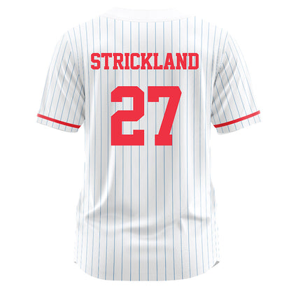 Liberty - NCAA Softball : Maci Strickland - White Pinstripe Jersey-1