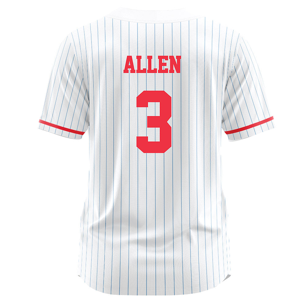 Liberty - NCAA Softball : Danner Allen - White Pinstripe Jersey-1