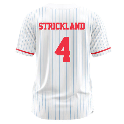 Liberty - NCAA Softball : Maci Strickland - White Pinstripe Jersey-1