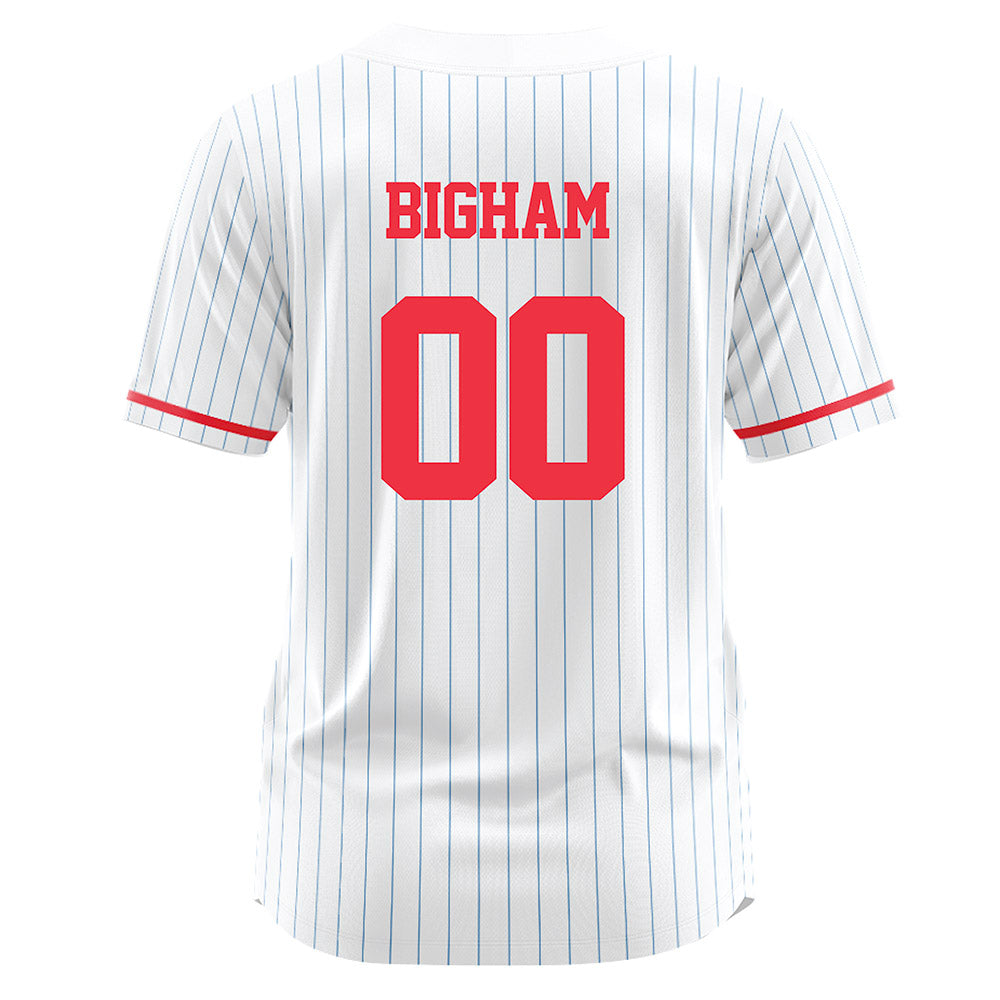 Liberty - NCAA Softball : Nahla Bigham - White Pinstripe Jersey-1