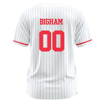 Liberty - NCAA Softball : Nahla Bigham - White Pinstripe Jersey-1