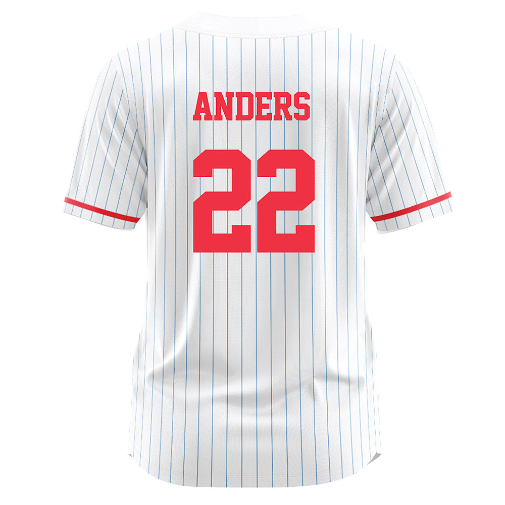 Liberty - NCAA Softball : Camden Anders - White Pinstripe Jersey-1